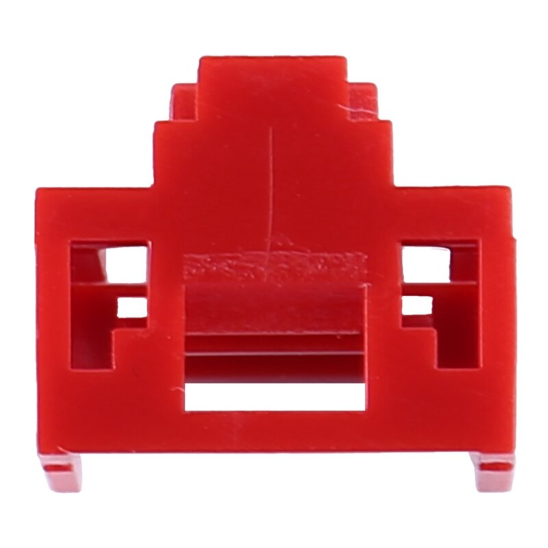 100Pcs Red RJ45 Port Ethernet LAN Hub Anti Dust Cover Plug Cap Blockout Protector with Proprietary Lock and Key