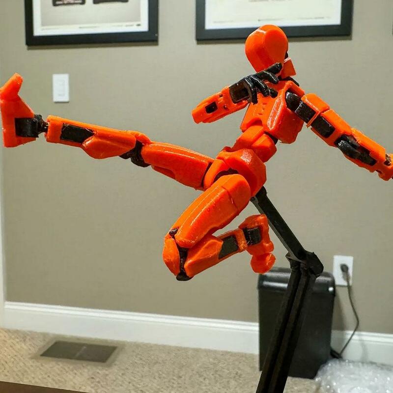 Robô Shapeshift Móvel Multi-Articulado, Manequim Impresso 3D, Personagem Lucky 13, Figuras Brinquedos, Jogo de Pais e Filhos, Presentes para Crianças