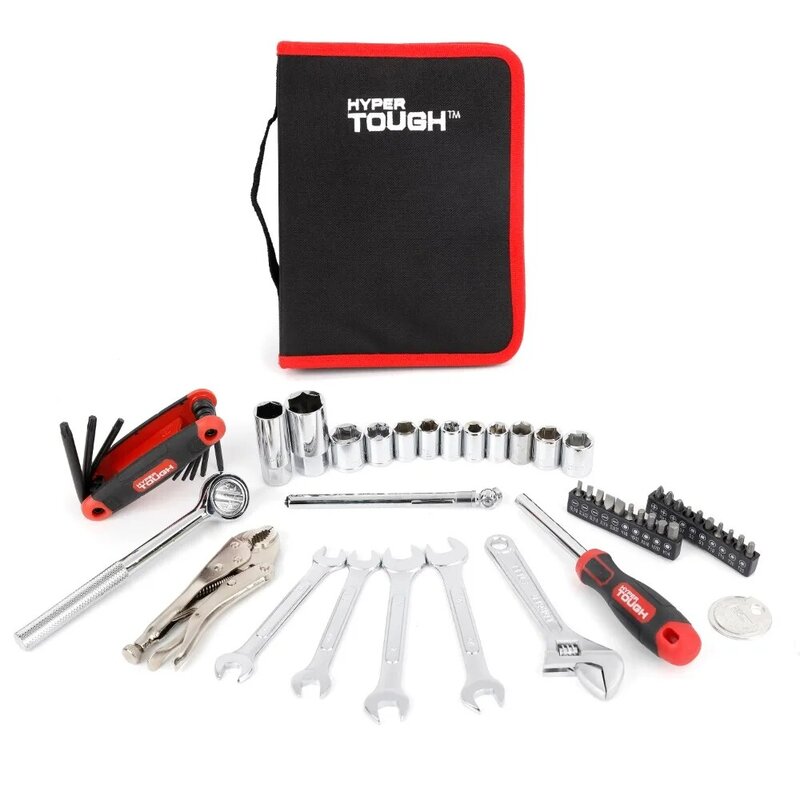 Hyper Tough-Kit de herramientas para mecánicos de automóviles y motocicletas, 51 piezas, 4376V