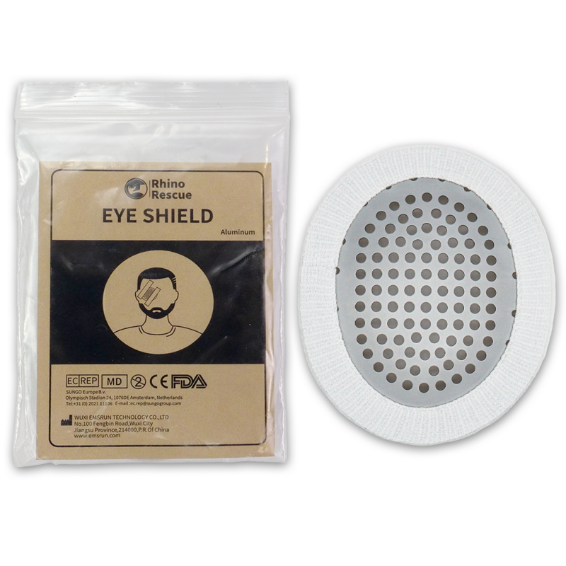 Liga de alumínio RHINO Rescue Eyes Shield, colocado sobre um olho ferido ou pós-operatório Safety Eyes Army kits de primeiros socorros