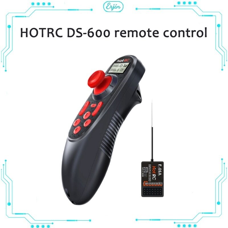 Hotrc-novo controle remoto com seis canais, barco assentamento, cortador de grama, tensão constante velocidade, Feedback sinal, 2.4g, Ds600