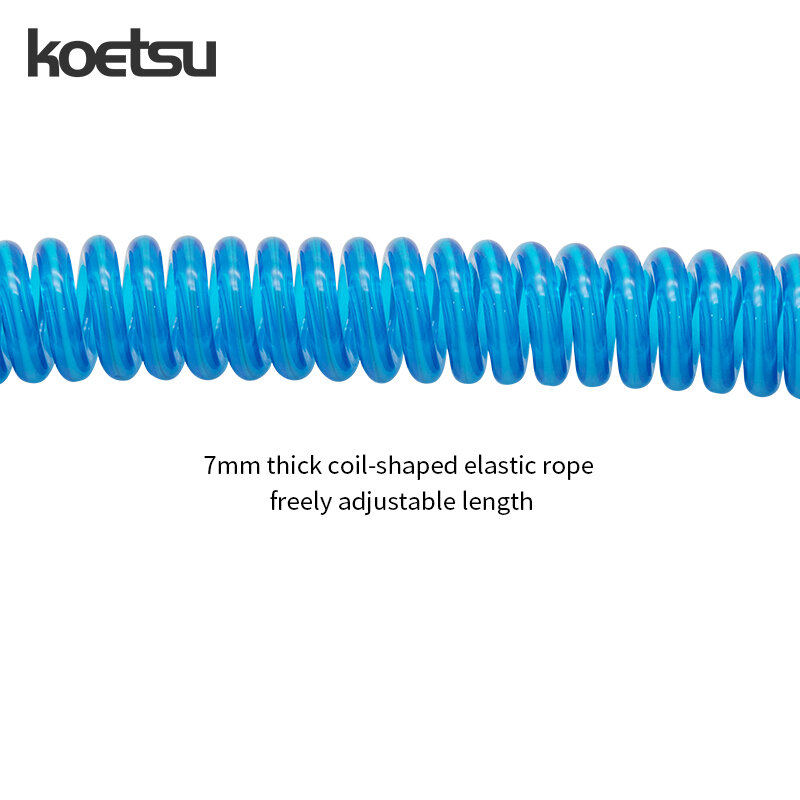 KOETSU Sup Board Leash 7MM 2.6ft/9.8ft TPU Stand Up Paddleboard  Ankle Rope  Surfing Board Foot Leash Hidden Pocket in water