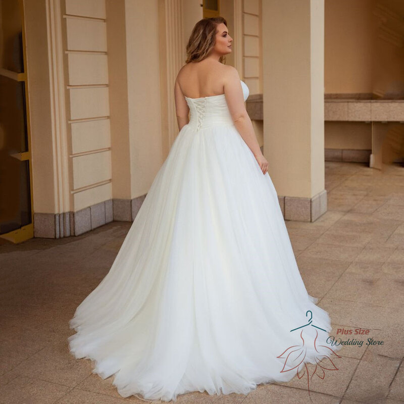 Классическое Свадебное Платье, модель 2023 года, блестящее платье без рукавов в стиле ампир, фатиновое ТРАПЕЦИЕВИДНОЕ свадебное платье со шлейфом
