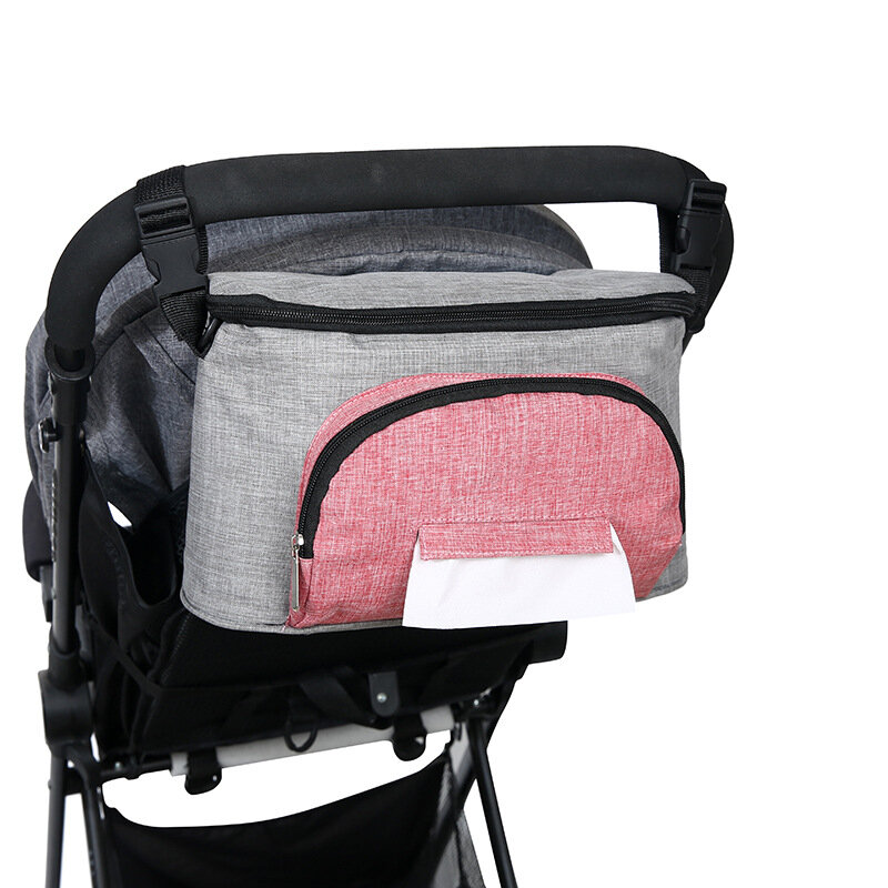 Saco de carrinho de bebê organizador múmia fraldas sacos de fraldas do bebê essentials saco de armazenamento pendurado carrinho carrinho carrinho de bebê acessórios