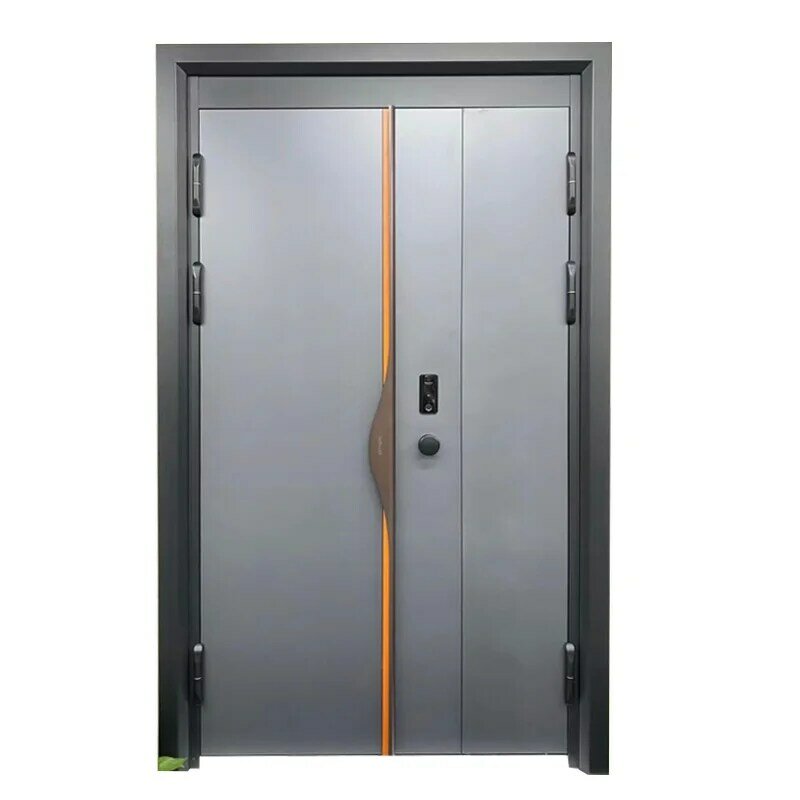 High Quality Hot Galvanizing Excellent Corrosion Resistance Steel Security Metal Entrance Door
