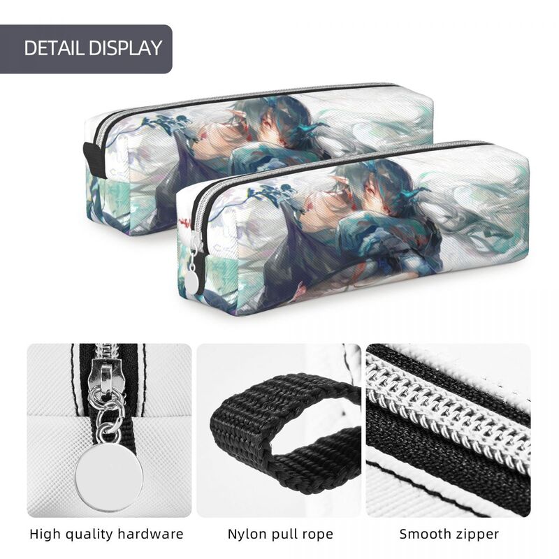 Arknights Horns Dusk Da Yan Cute Sexy Anime Girls Pencil Cases Pencil Pouch Pen Holder Girls Pencil Bags Office Gifts Stationery