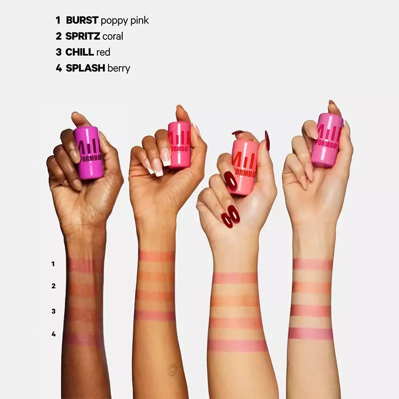 3-in-1 Milk Jelly Tint Blush fard facciale Stick rossetto idratante a lunga durata Matte Face Contour Rouge Lip Beauty Makeup
