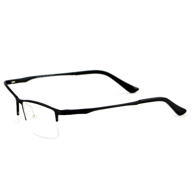 Half Frame Myopia Glasses Rim Men's Ultra-Light Plain Glasses Anti-Blue Light Can Be Equipped