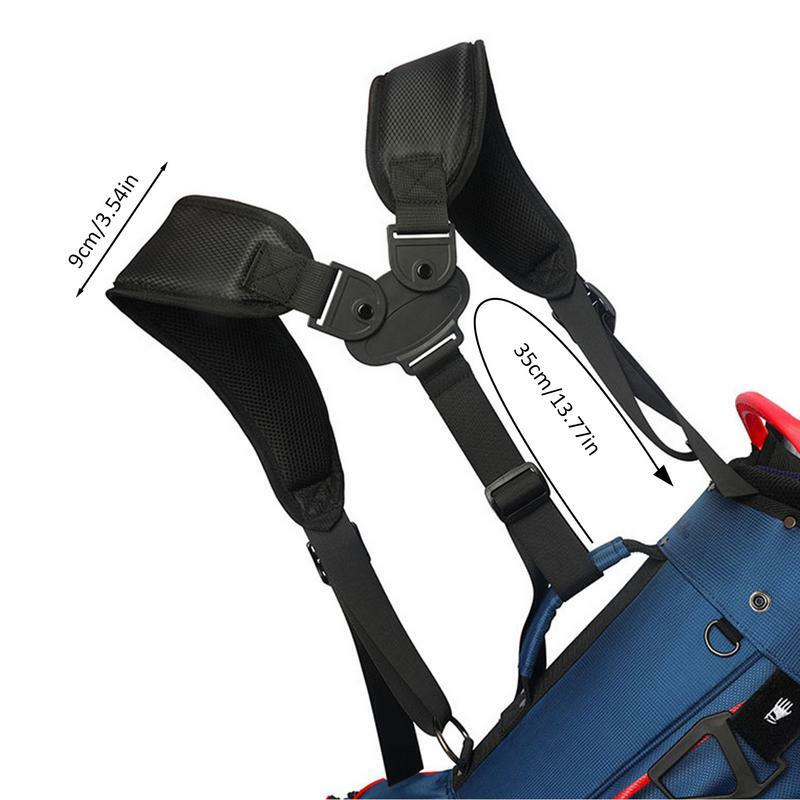 Portátil Duplo Ombro Golf Bag Strap, Substituição Conforto, Ajustável, Acessórios Golf Bag, Esportes, 1Pc
