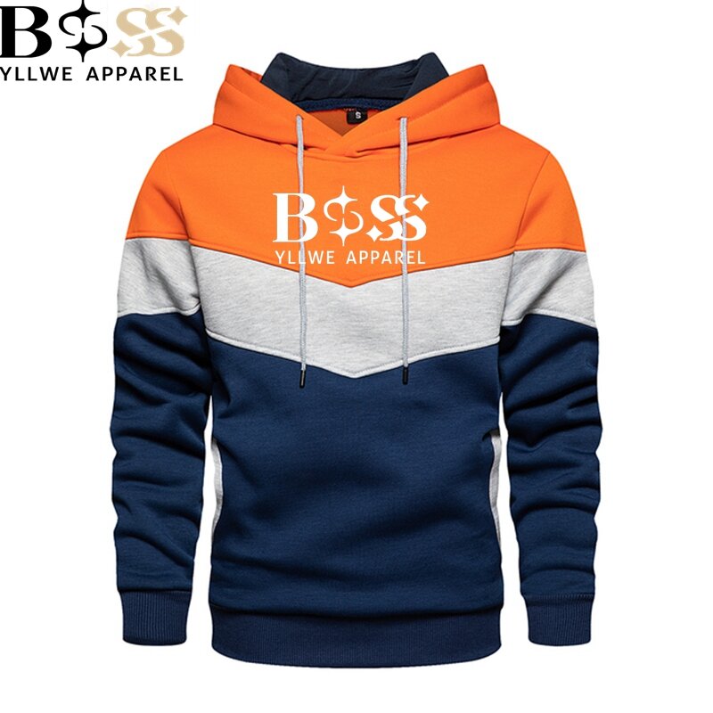 Comfortable men's sportswear autumn and men's hooded sweatshirt BSS YLLWE APPAREL long sleeved hooded street hood