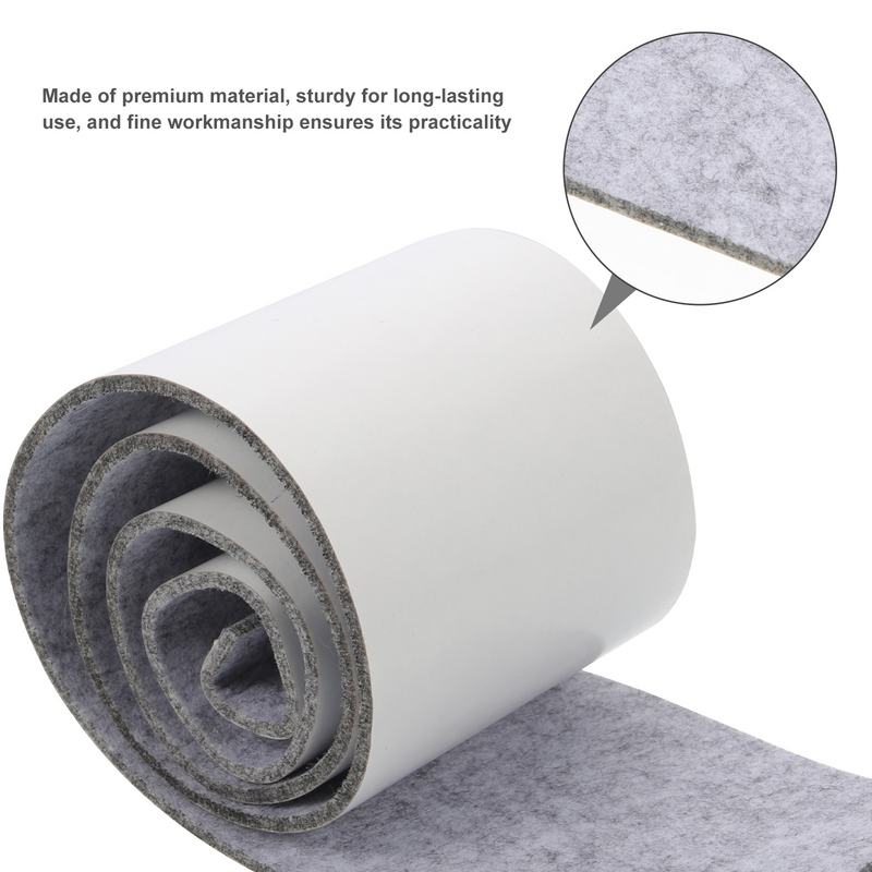 2 rotoli strisce di feltro adesivo pavimenti in legno cuscinetti per mobili nastro per sedie con protezioni di supporto