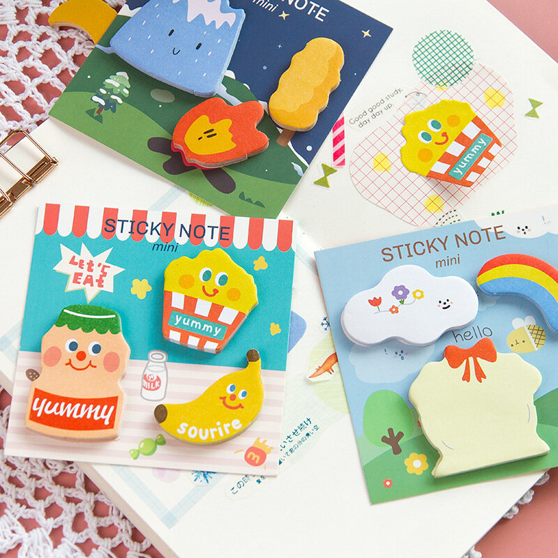 Cartoon Sticky Notes Memo Pad Diary Stationary Scrapbooking Cute Halloween Mini N Times Sticky Memo Pad Scrapbooking