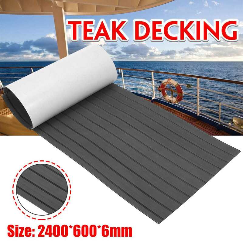 Schiuma autoadesiva Teak Decking EVA Foam pavimentazione marina Faux Boat Decking Sheet accessori Marine grey Black muslimah