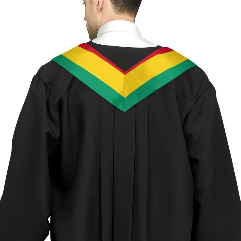 Più design scialle di laurea bandiera della Guinea e bandiera degli stati uniti stola fascia Honor Study a bordo studenti internazionali