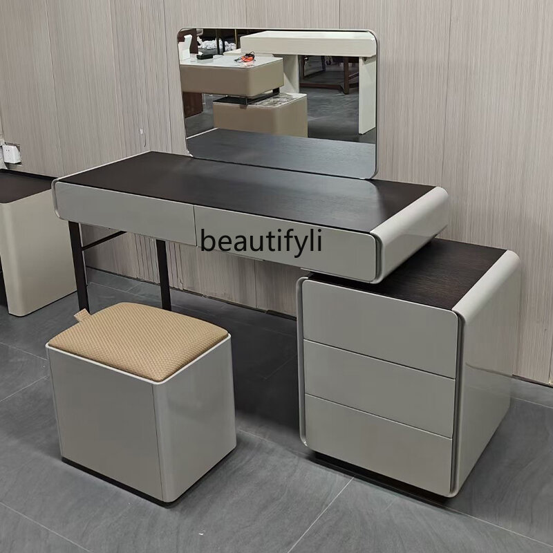 Modern Minimalist Dressing Table Storage Cabinet Integrated Italian Minimalist Light Luxury Tailstock Storage Dressing Table