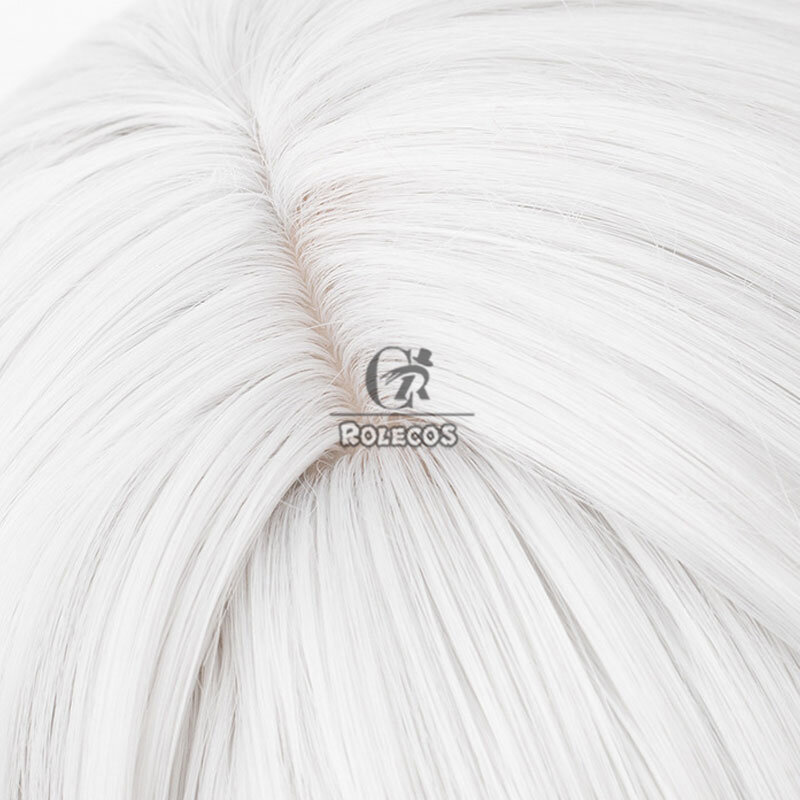 ROLECOS Game Honkai Star Rail Firefly Cosplay Wigs Firefly 65cm Silver White Mixed Green Cos Wig Heat Resistant Synthetic Hair