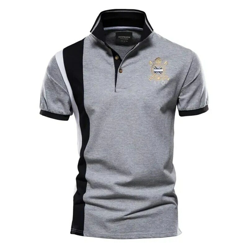 New 3D printed outdoor men's casual lapel loose quick drying polo shirt short sleeved high-quality summer branded men's clothing