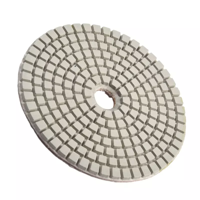 Tampons de polissage diamantés pour le polissage du granit, disques de ponçage, support sec, charbon, béton, marbre, 4 pouces, 100mm