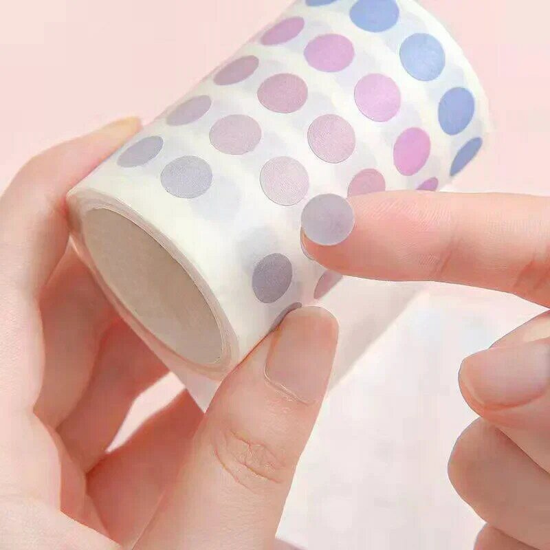 Kawaii Colorful Dot Washi Tape Stationery Stickers Decoration Adhesive Masking Tape Korean School Supplies Diary Tape 10 Colors