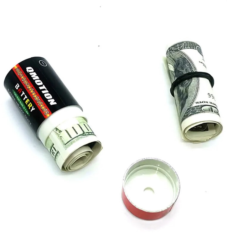Sight Secret Dry Cell ⁣⁣Batterij Verborgen Opslagcompartiment Reis Omleiding Voorraad Veilige Container Verbergen Cash Ring Ketting Sleutel