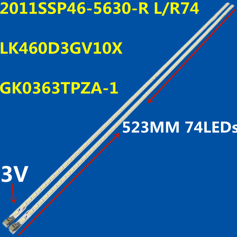 Bande de rétroéclairage LED LCD-46NX230A LCD-46NX235A LCD-46NX255A LCD-46NX430A LCD-46LX840A LCD-46LX845A