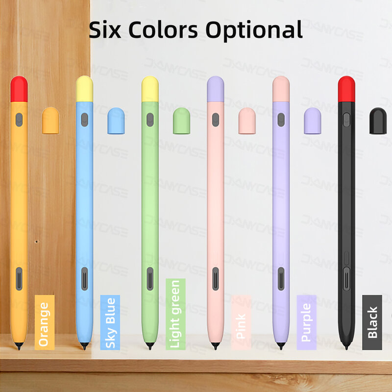 Silikonowy piórnik do Samsung S Pen Tab S7 FE S8 Plus S9 Ultra S6 Lite rysik nakładka na pióro antypoślizgowe etui ochronne