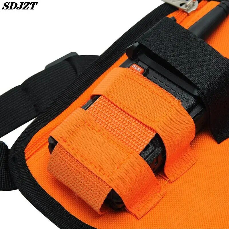 Adjustable Radio Harness Bag Front Pack Triangle Chest Bag Pouch Holster Carry Case For Walkie Talkie