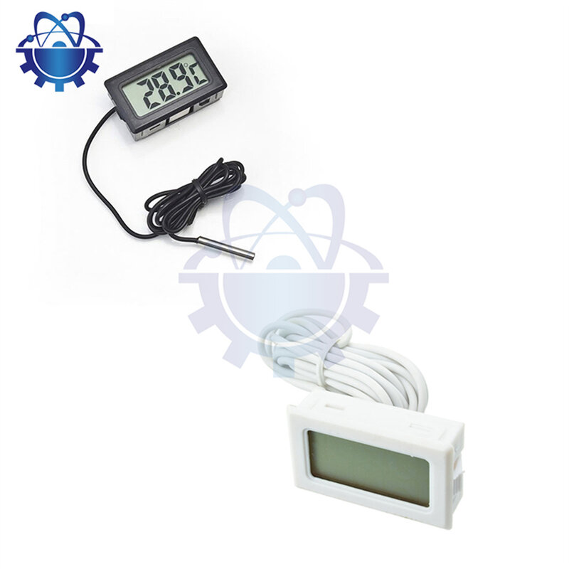 TPM-10 FY-10 2M 3M 5M LED Termómetro Digital Sensor de Temperatura Medidor Detector Comprobador 5V 12V para Coche Interior Baño de Bebé Incubadora