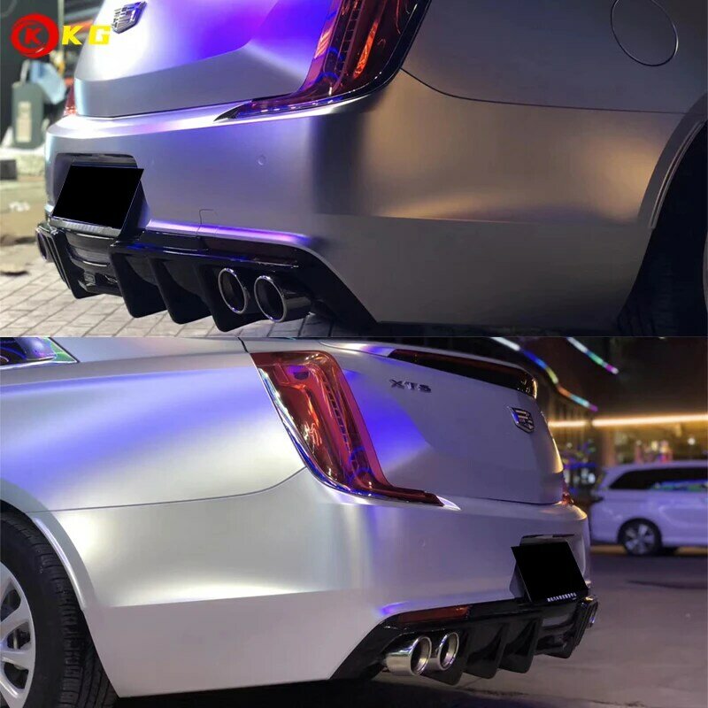 Carbon Four-out Tail Blade traseiro, adequado para Cadillac XTS, pequeno envoltório, decoração, 2018-2019xts, novo