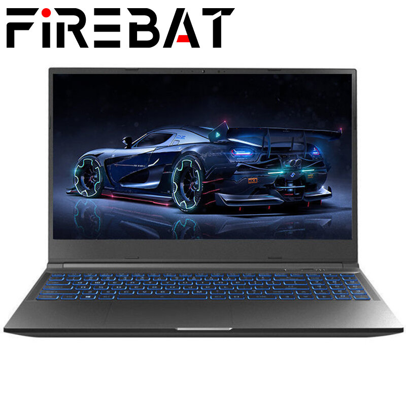 FIREBAT-Notebook Gaming Laptop, AMD R5 6600H Geforce, RTX 3050, DDR4 M.2, 16 GB RAM, SSD 512 GB, 165Hz, 2K, WiFi 6, BT5.1, T5A, 15,6"