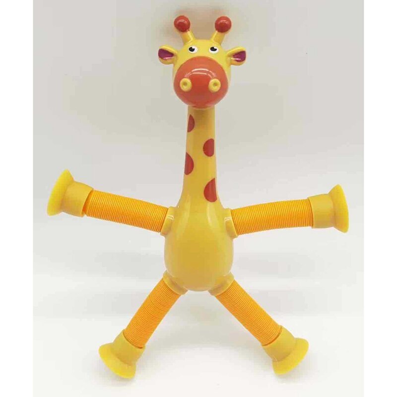 Educacional Stress Relief Brinquedos, Otário dos desenhos animados, Girafa, Girafa, Pacote 4