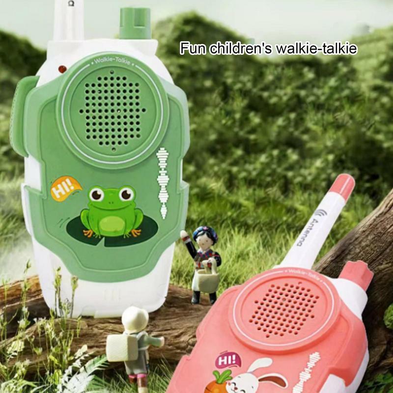 Mini Walkie Talkie For Kids Handheld Cartoon Animal Two Way Radio Walkie-Talkie Smart Wireless Comunicador For Boys Girls