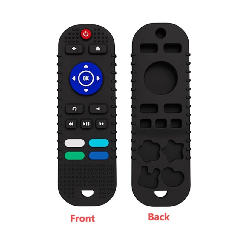 2023 Safe Silicone Baby Teether TV Controle Remoto Forma Mordedor Roedor Gum Pain Relief Teething Toy Kids Sensorial Educacional Toy