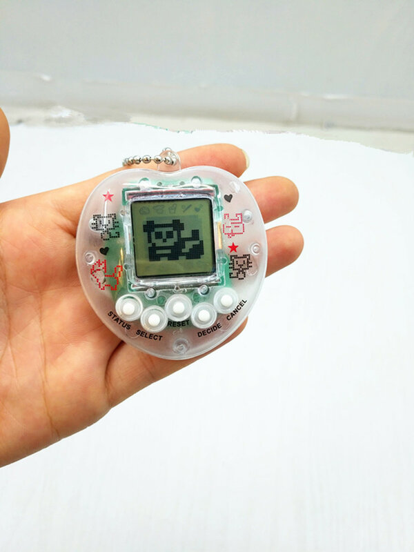 Tamagotchi-juguete electrónico transparente para mascotas, 1 piezas, nostálgico, 49 mascotas en uno, ciber Digital Virtual, Pixel, divertido, regalo