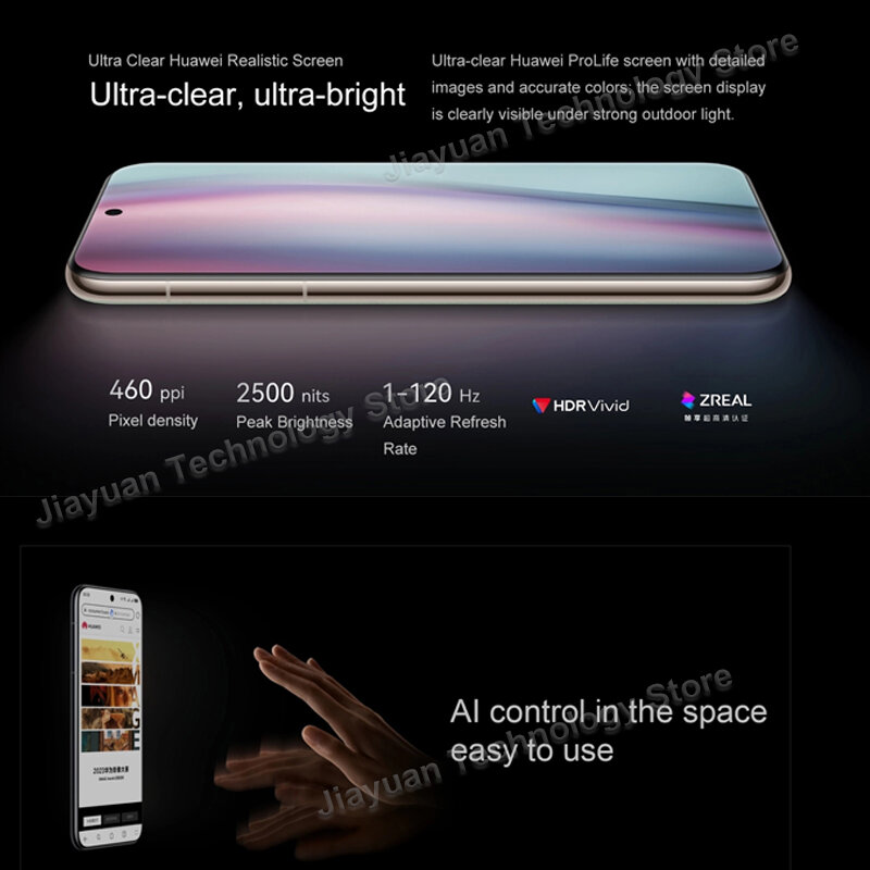 2024 nuovo arrivo Huawei Pura 70 Ultra 6.8 "Kunlun Glass Kirin 9010 HarmonyOS 4.2 Smartphone NFC con camma principale retrattile da 1 pollice