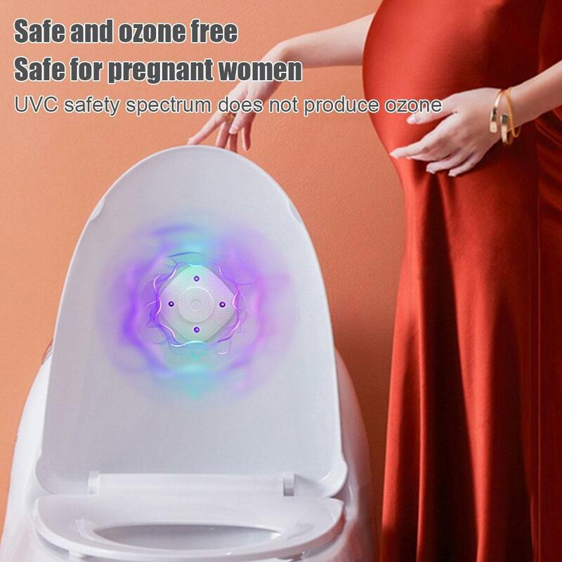 Przenośna lampa bakteriobójcza toaletowa USB LED kolory Rechargeble wodoodporna do Tiolet miska WC Luminaria lampa do łazienki Washro M7M2