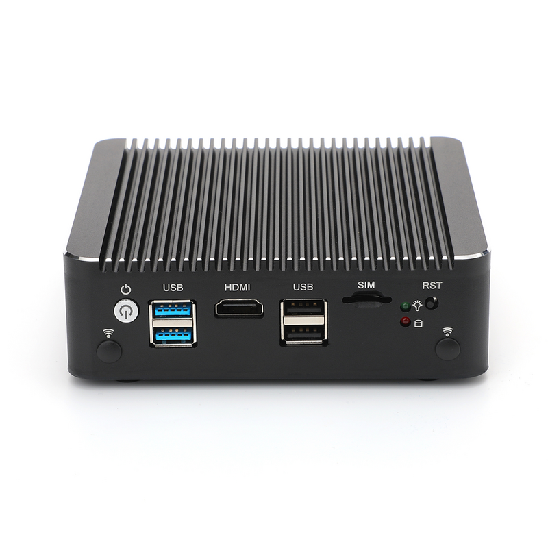 Micro appareil pare-feu HUNSN ARS34g,Intel Celeron J4125, routeur PC OPNsense,VPN, AES-NI,4Intel I225-V gbe LAN VGA, HD