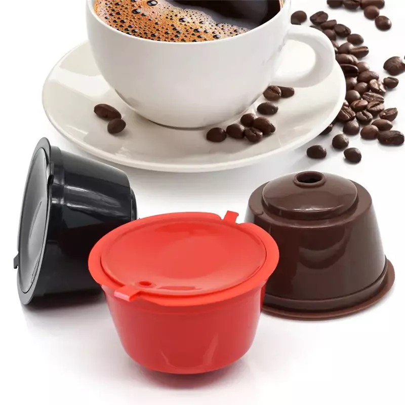 Многоразовые кофейные капсулы для Dolce Gusto, 3 шт. в упаковке, заполняемые пластиковые капсулы могут использоваться 150 раз, совместимы с Dolce Gusto