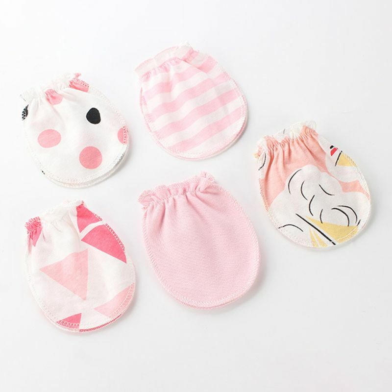 2023 nuevos guantes respirables del bebé del algodón manoplas antis rasguños recién nacidas para protección Fac