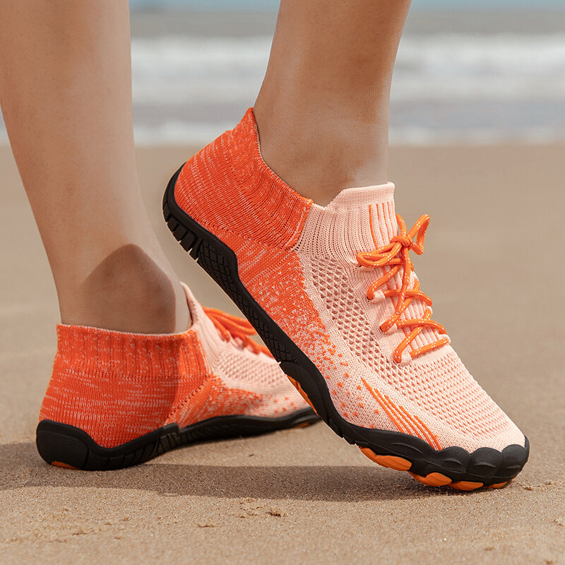 Zapatillas de deporte de cinco dedos para hombre, zapatos de playa, descalzos, talla grande 46, verano, 2024