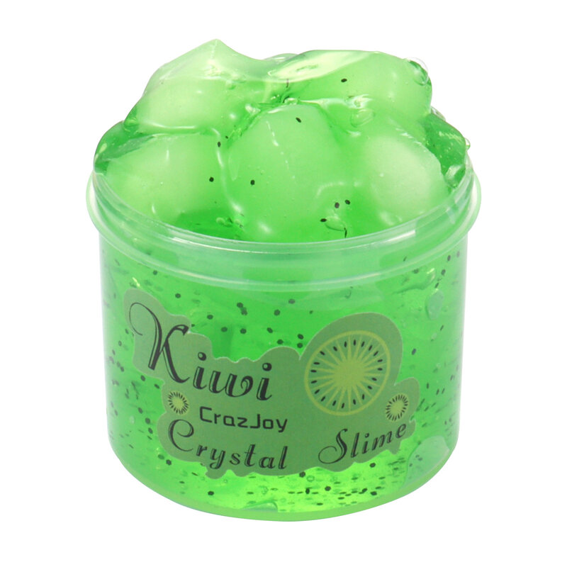 Crystal Mud Slime, Fruit Slice Stress Relief Toy