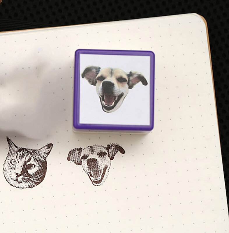 맞춤형 애완 동물 초상화 스탬프, DIY 개 그림 씰, 맞춤형 고양이 강아지, 스크랩북용 맞춤형 메멘토 장