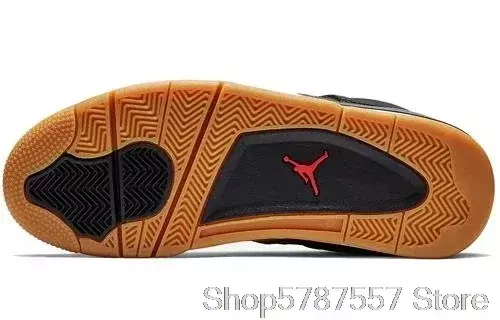 Nike Air Jordan 4 Black Laser Men's Basketball Shoes Original High Top Jordan Sneakers Basketball Shoes Men Unisex Women