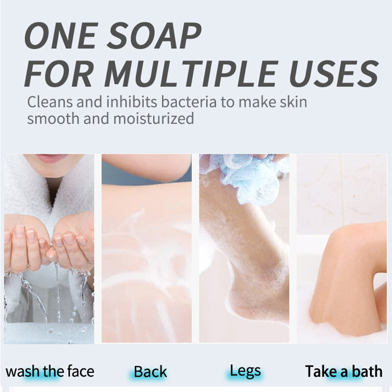 Sapone all'olio essenziale di aminoacidi sapone trasparente antiallergico fatto a mano sapone per fiori reale sapone per il viso cura del corpo rimuovere il sapone da bagno dell'acne