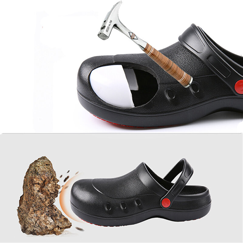 Zapatos antideslizantes de EVA para Chef, calzado impermeable a prueba de aceite para cocina, comedor de Hotel, antigolpes, Baotou, novedad