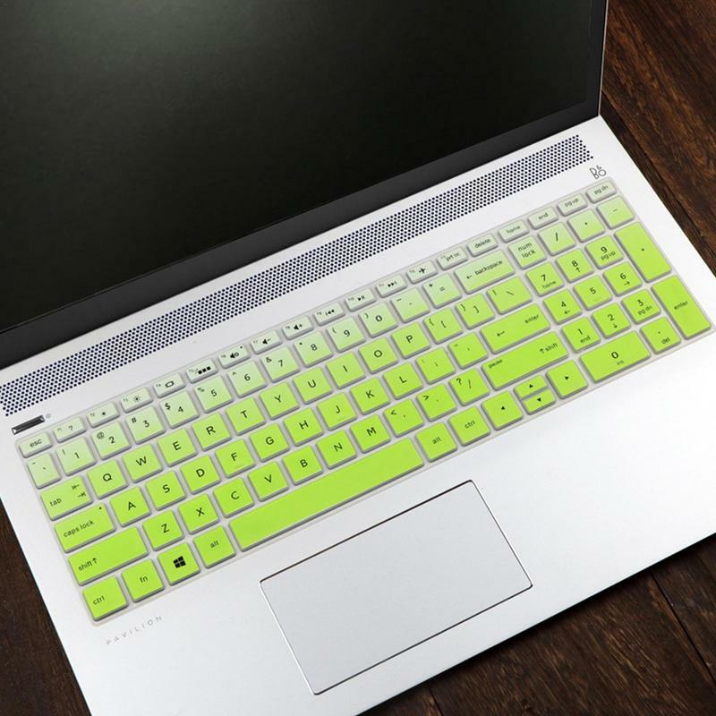 غطاء لوحة مفاتيح الكمبيوتر المحمول ل HP بافيليون 15-cc707TX لوحة المفاتيح فيلم واقية مقاوم للماء الغبار سيليكون لوحة مفاتيح الكمبيوتر المحمول الأفلام