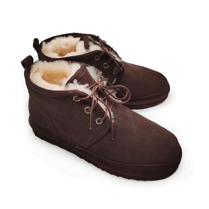 Botas de neve de pele sintética para mulheres, sapatos quentes, moda, marrom, vermelho, meninas, inverno