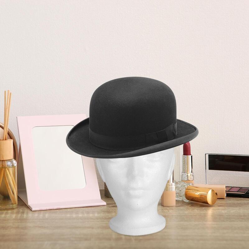 2x Mannequin Kopf stehen Modell Haar brille Hut Display für Hüte nach Hause Haar teile
