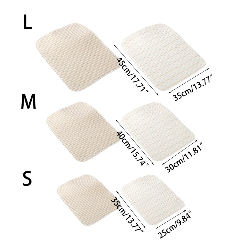 Portable Waterproof Diaper Changing Mat Soft Cotton for Leak-free Change Travel