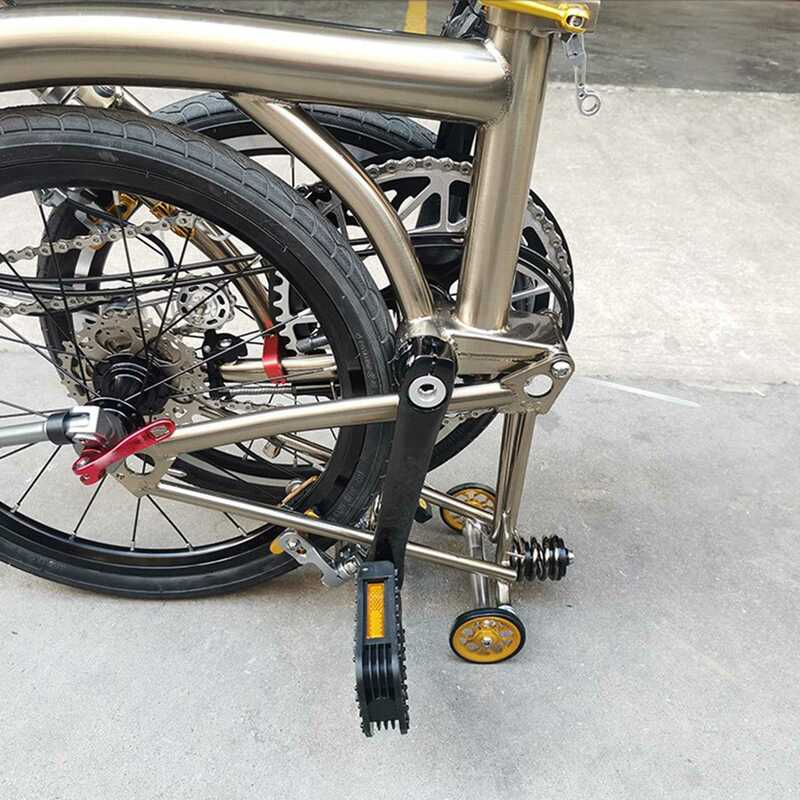 Brompton용 접이식 자전거 이지 휠, 알루미늄 합금 이지휠, 초경량 밀폐 베어링 푸시 휠, 자전거 부품, 블랙